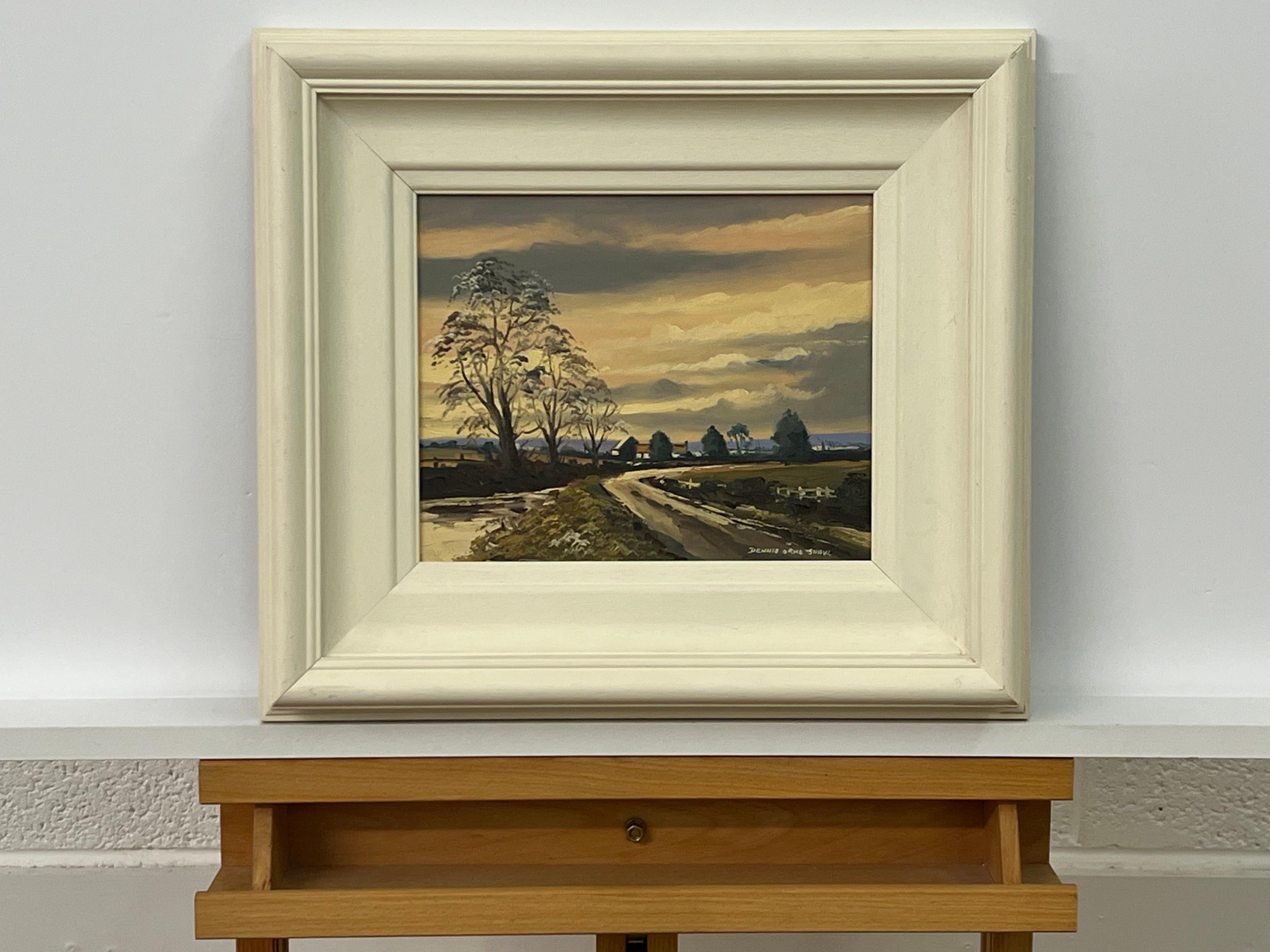 Sunset in Ireland Countryside - Original Oil Painting by Northern Irish Artist For Sale 8