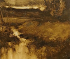 "Autumn Browns" Dennis Sheehan, Dunkle Herbstlandschaft, Abendlicht, Himmelslandschaft