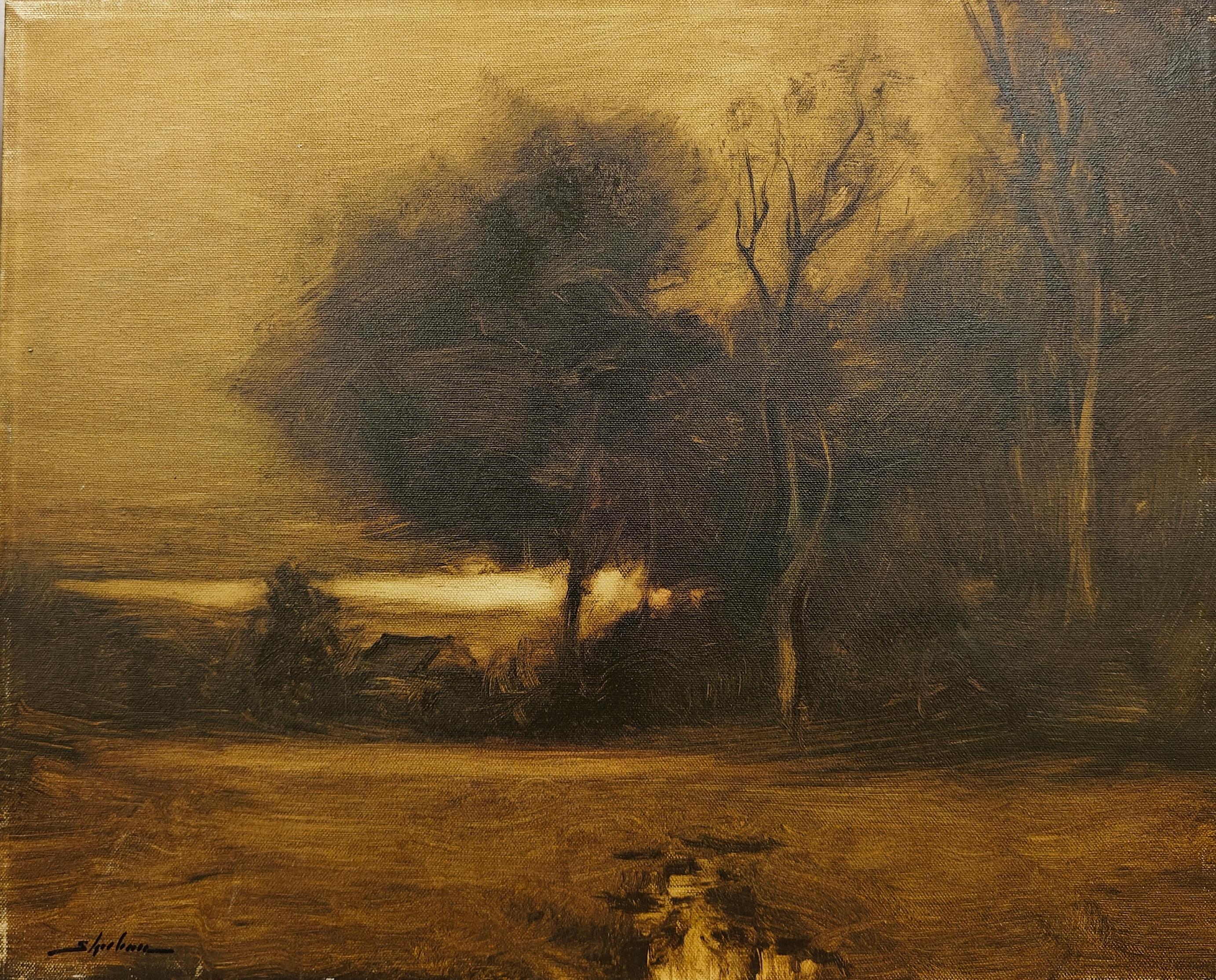 Dennis Sheehan
Autumn Solitude, circa 2025
Signed lower left
Oil on canvas
16 x 20 inches


Dennis Sheehan was born in Boston in 1950. His work is based upon the Barbizon School with faithful adherence to his 19th century precursors. In the