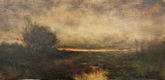 "Daybreak" Dennis Sheehan, New England Tonalist Sunrise, Atmospheric Landscape