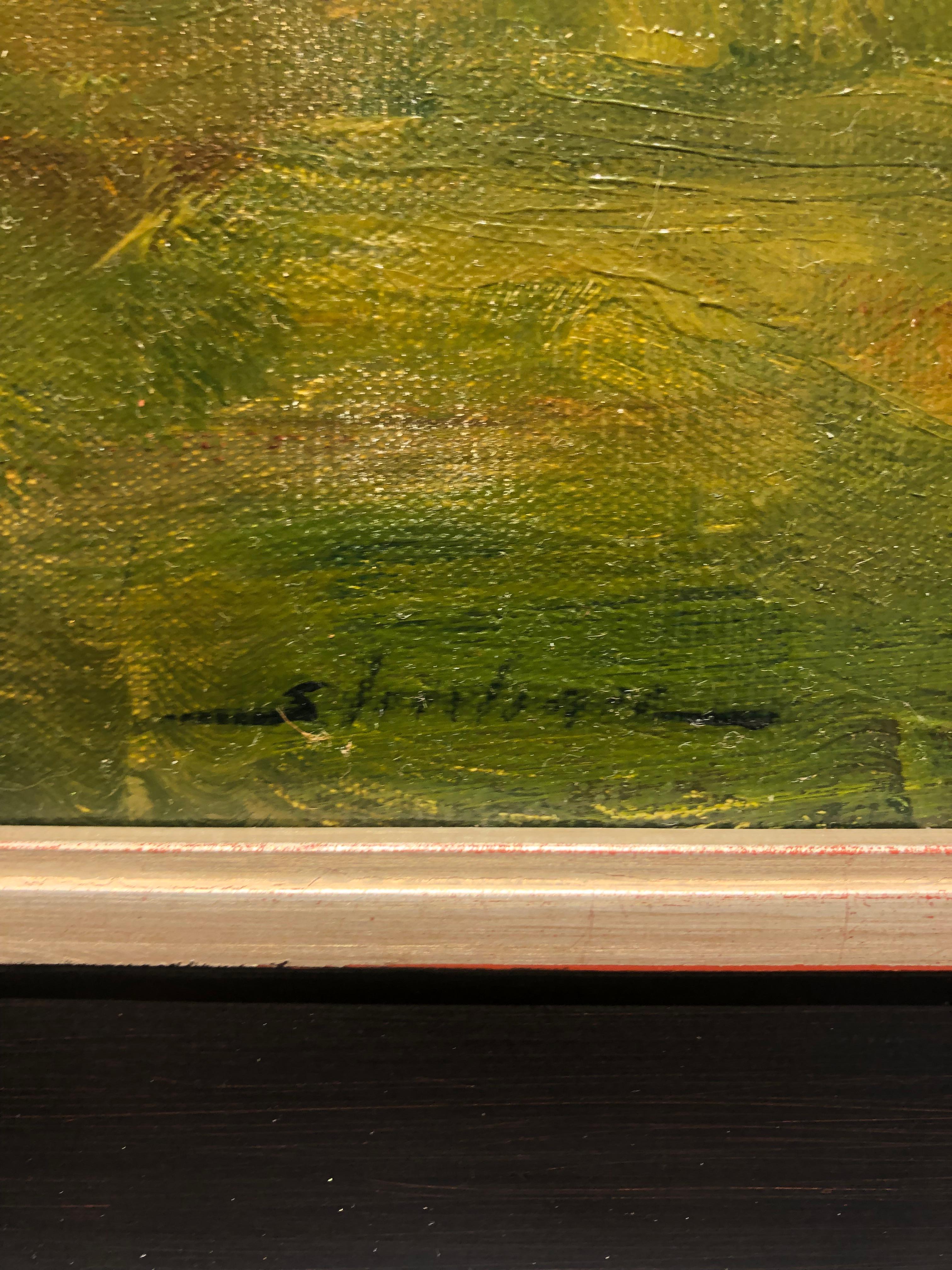 Dennis Sheehan, „Across the Marsh“, tonalistische Landschaft, Ölgemälde, 18x24  im Angebot 4