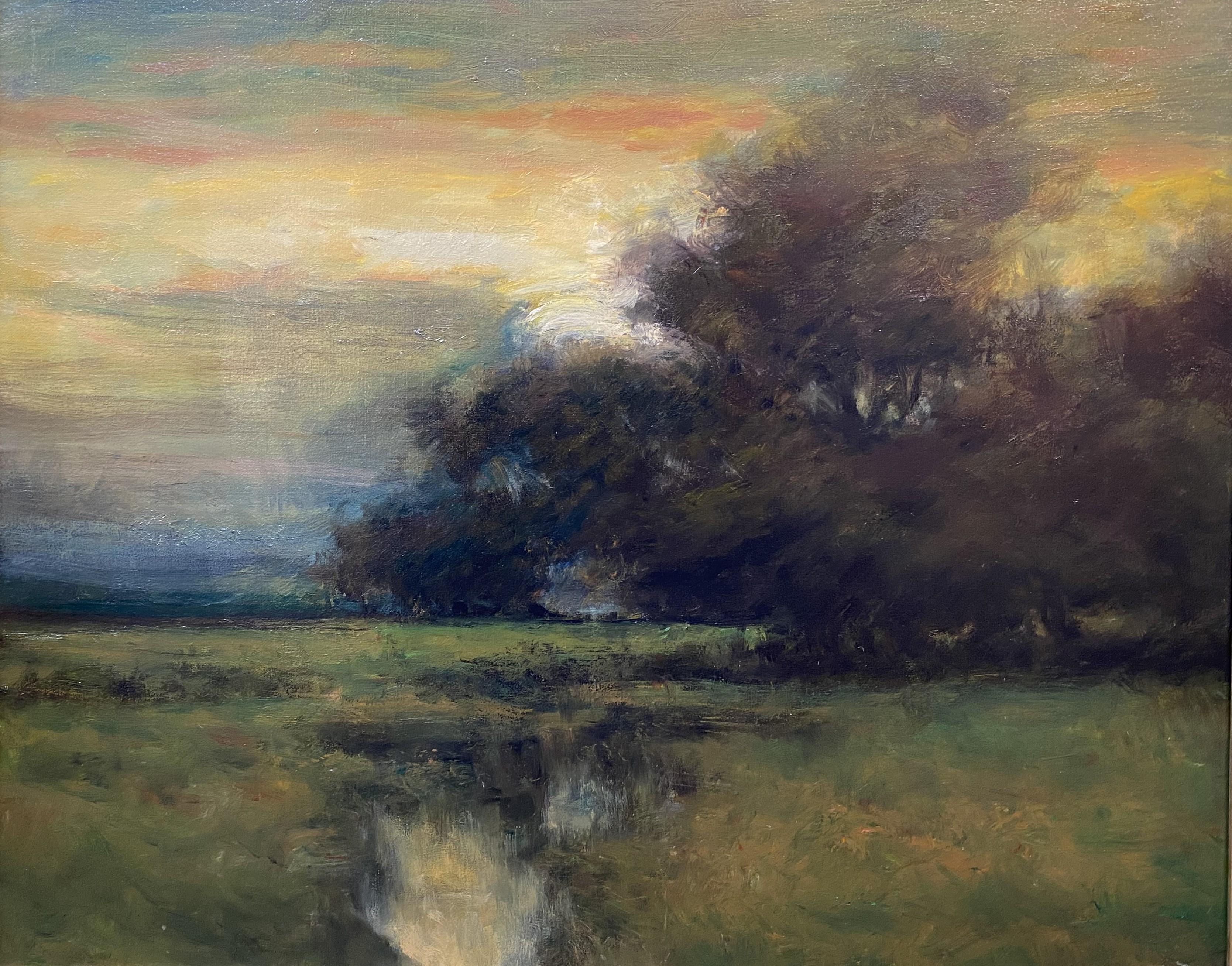 Colorful Twilight Sky - Tonalist Art by Dennis Sheehan