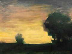 "Evening Luminosity" Dennis Sheehan, American Impressionist Evening Landscape