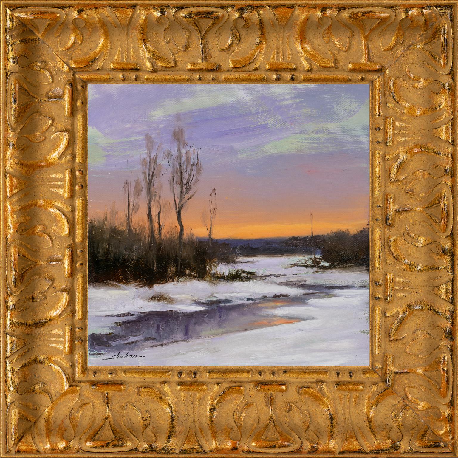 Dennis Sheehan Landscape Painting - Frozen Sunset