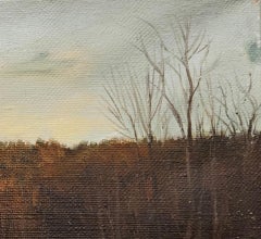 "Spring Thaw" Dennis Sheehan, Snowy American Landscape, Atmospheric Late Spring