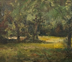 "Summer by the Stream" Dennis Sheehan, forêt tonaliste, paysage américain