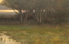 "Summer Tranquility" Dennis Sheehan, Marsh Landscape, Dramatic Skyscape, Sunset