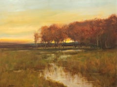 "Sunset on the Marsh, Autumn" Dennis Sheehan, Sunset Light, River Reflections