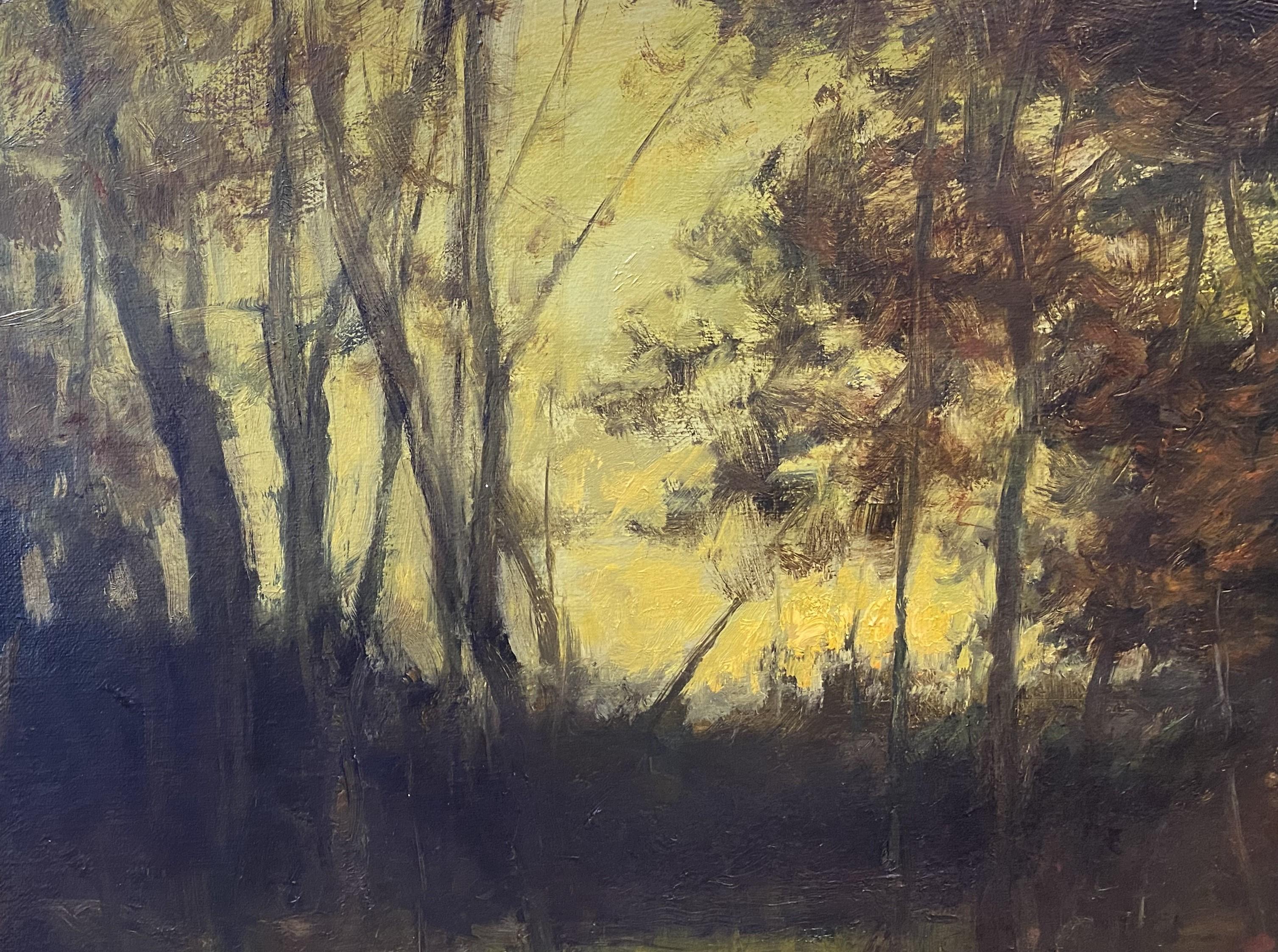 Reflexiones crepusculares - Painting Tonalista de Dennis Sheehan