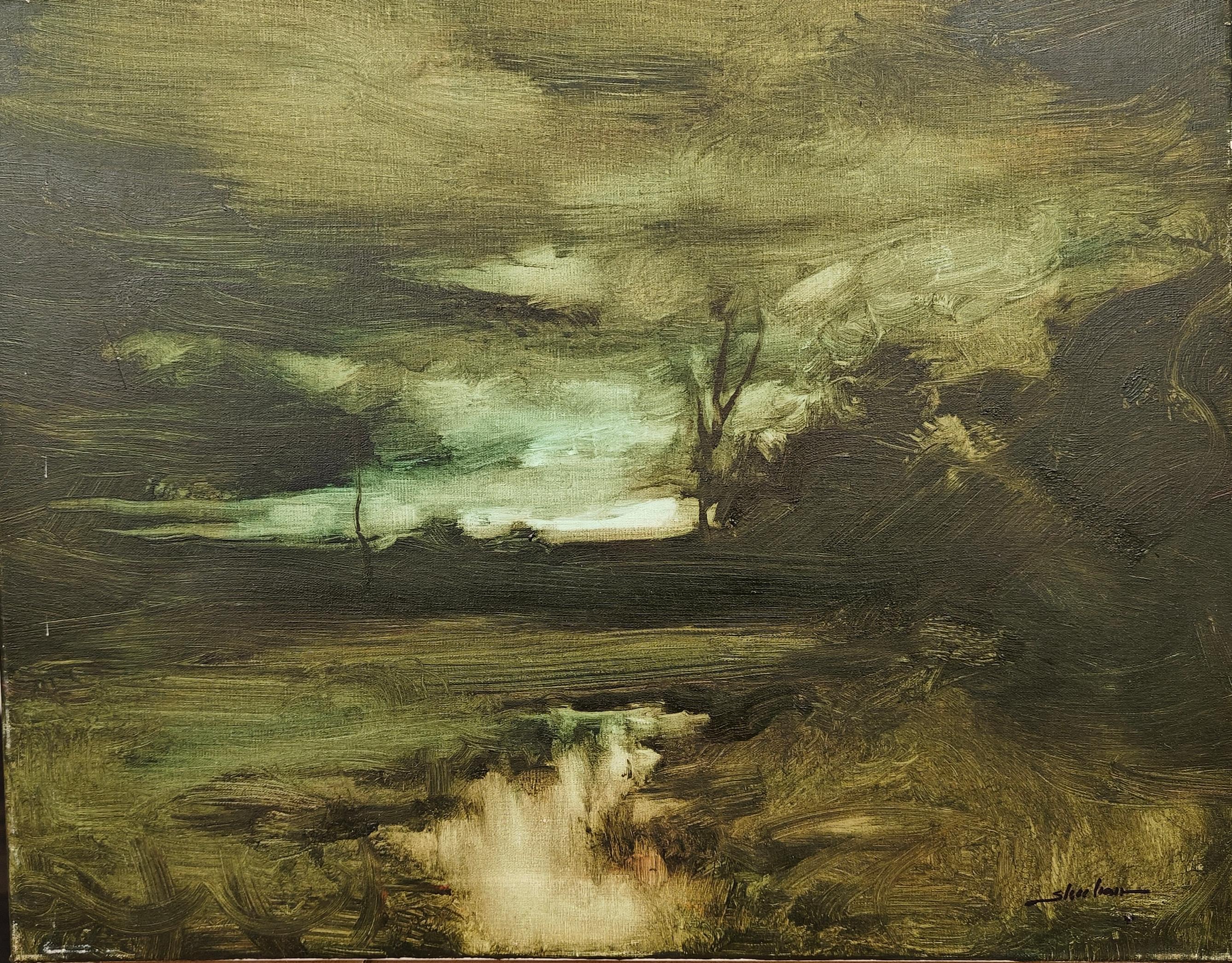Dennis Sheehan
Winding Stream, circa 2025
Signed lower right
Oil on canvas
16 x 20 inches


Dennis Sheehan was born in Boston in 1950. His work is based upon the Barbizon School with faithful adherence to his 19th century precursors. In the