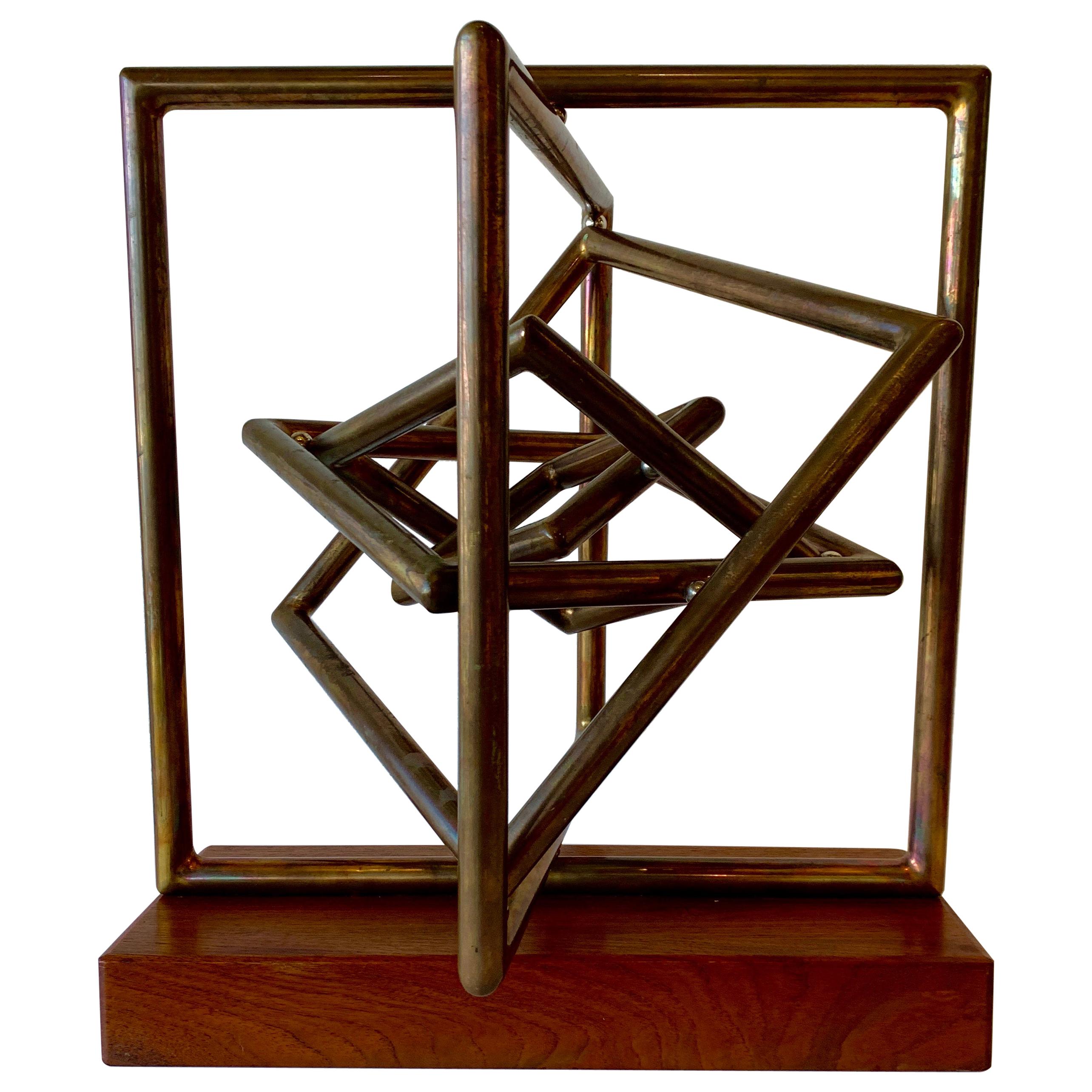 Dennis Stewart Copper Kinetic Sculpture