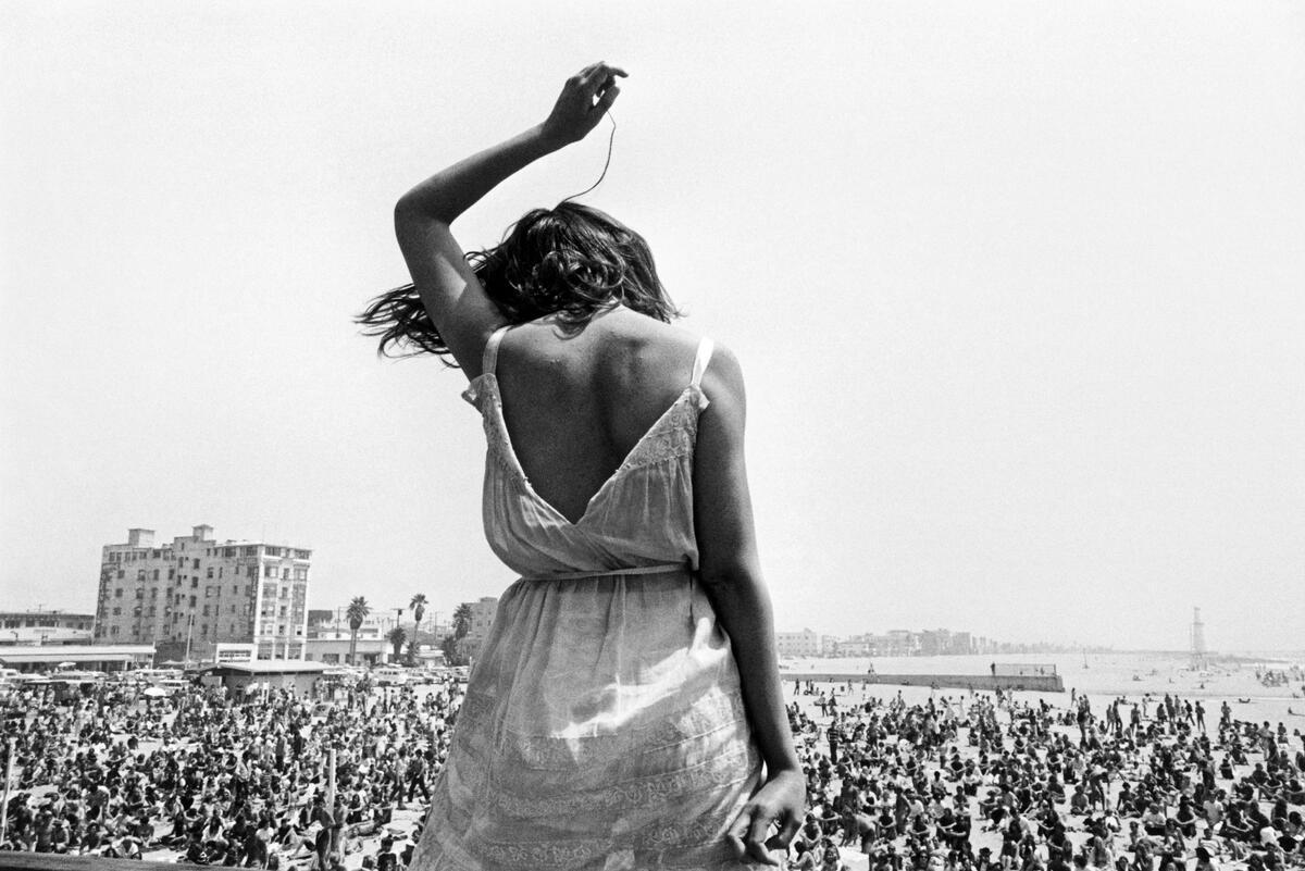 Black and White Photograph Dennis Stock - Venice Beach Rock Festival, Californie