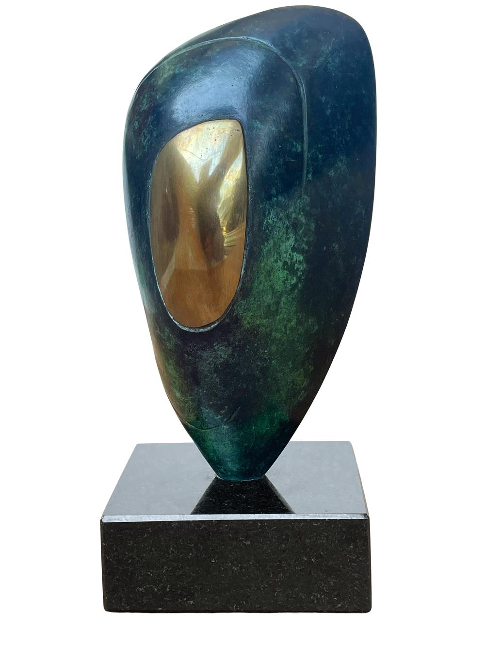 Dennis Westwood - Sculpture de table en bronze abstrait moderne du milieu du siècle 14/20 Bon état - En vente à Philadelphia, PA