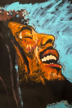 Denny Dent Bob Marley Large 69.5" Original Painting
