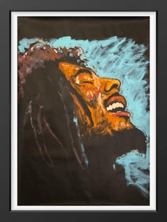 Denny Dent Bob Marley Large 69.5" Original Painting