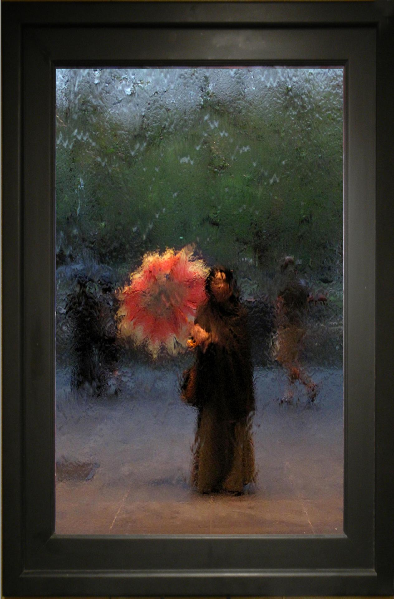 Denny Haskew Abstract Photograph – Schirm mit Blumenmuster