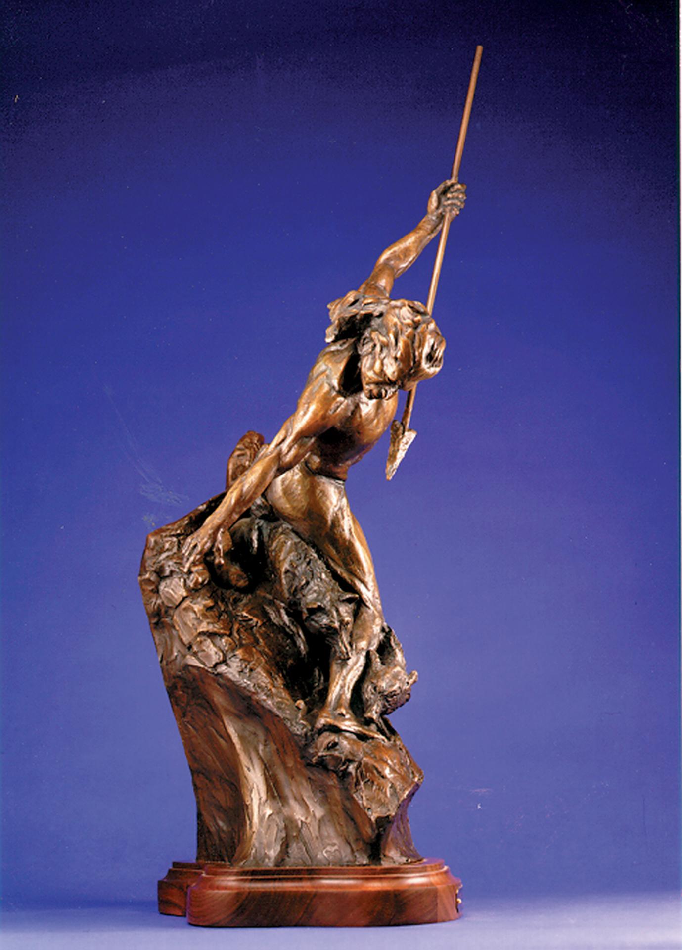 Ancient Defender - Sculpture by Denny Haskew