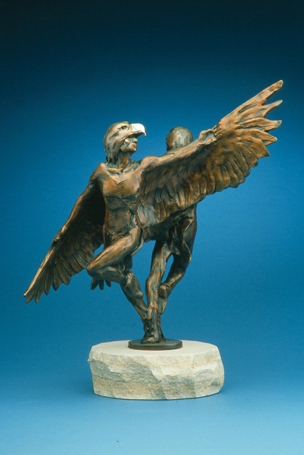 Eagle's Glance-Studie (Zeitgenössisch), Sculpture, von Denny Haskew