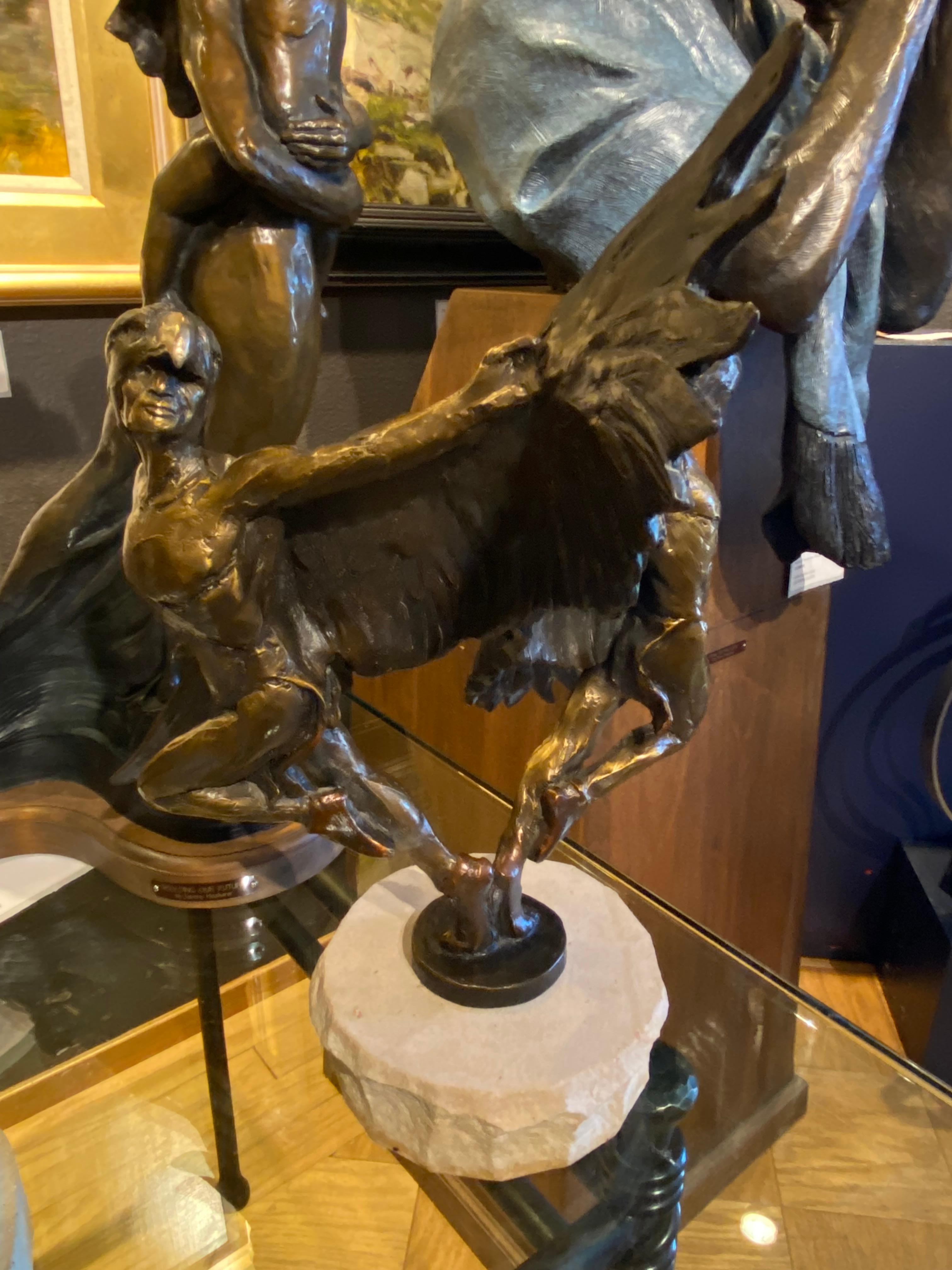 At Eagle's Glance study - Contemporary Sculpture by Denny Haskew