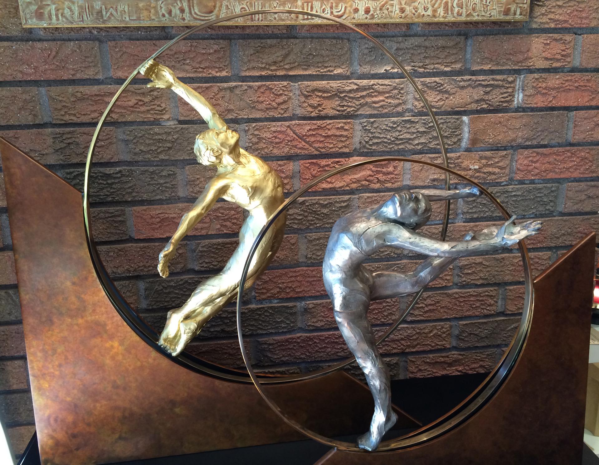 Denny Haskew Figurative Sculpture - Dance Within - Wear Only Sky