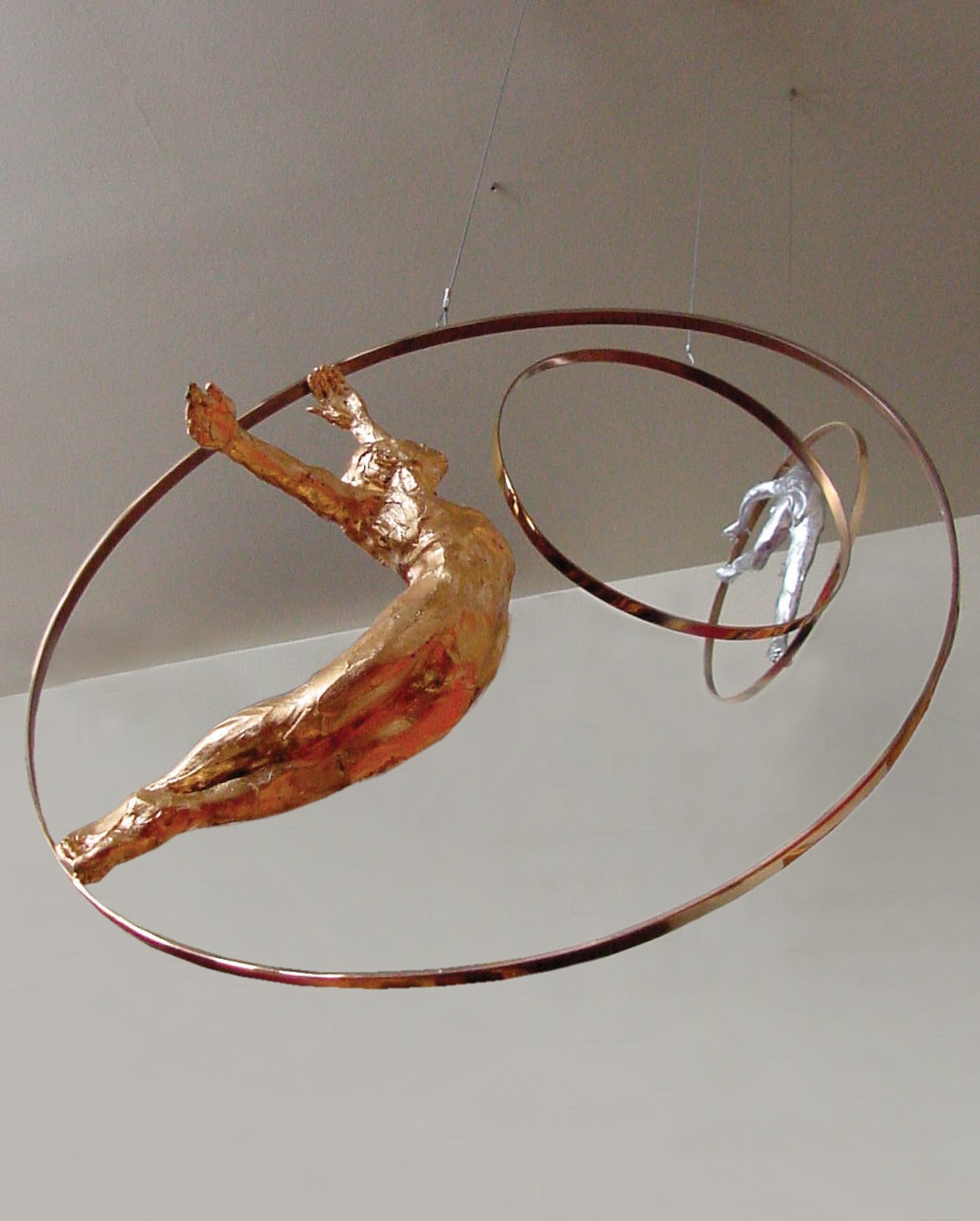 Dance Within - Wear Only Sky (suspended) - Sculpture by Denny Haskew