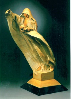 El Niño, scultura figurativa in bronzo, contemporanea, ed. 20, madre e bambino