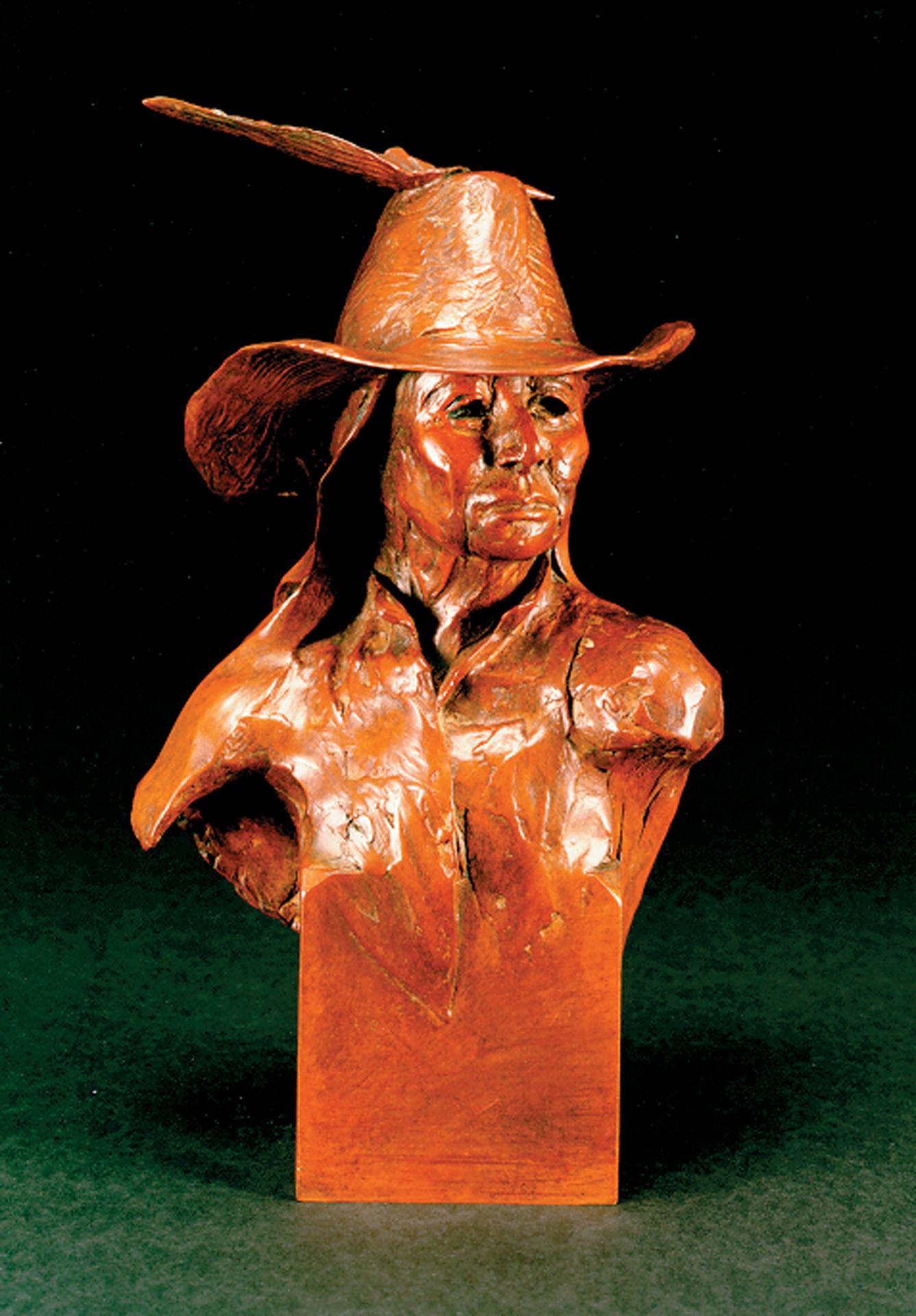 Figurative Sculpture de Denny Haskew - Frank, Navajo