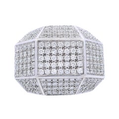 DENOIR Anello geometrico in oro bianco 18kt con 3,00 carati di diamanti