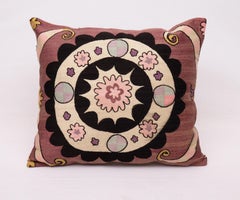 Dicht bestickter usbekischer Taschkenter Suzani-Kissenbezug, 1930er Jahre