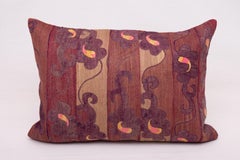 Densely Embroidered Uzbek Tashkent Suzani Pillowcase, 1930s