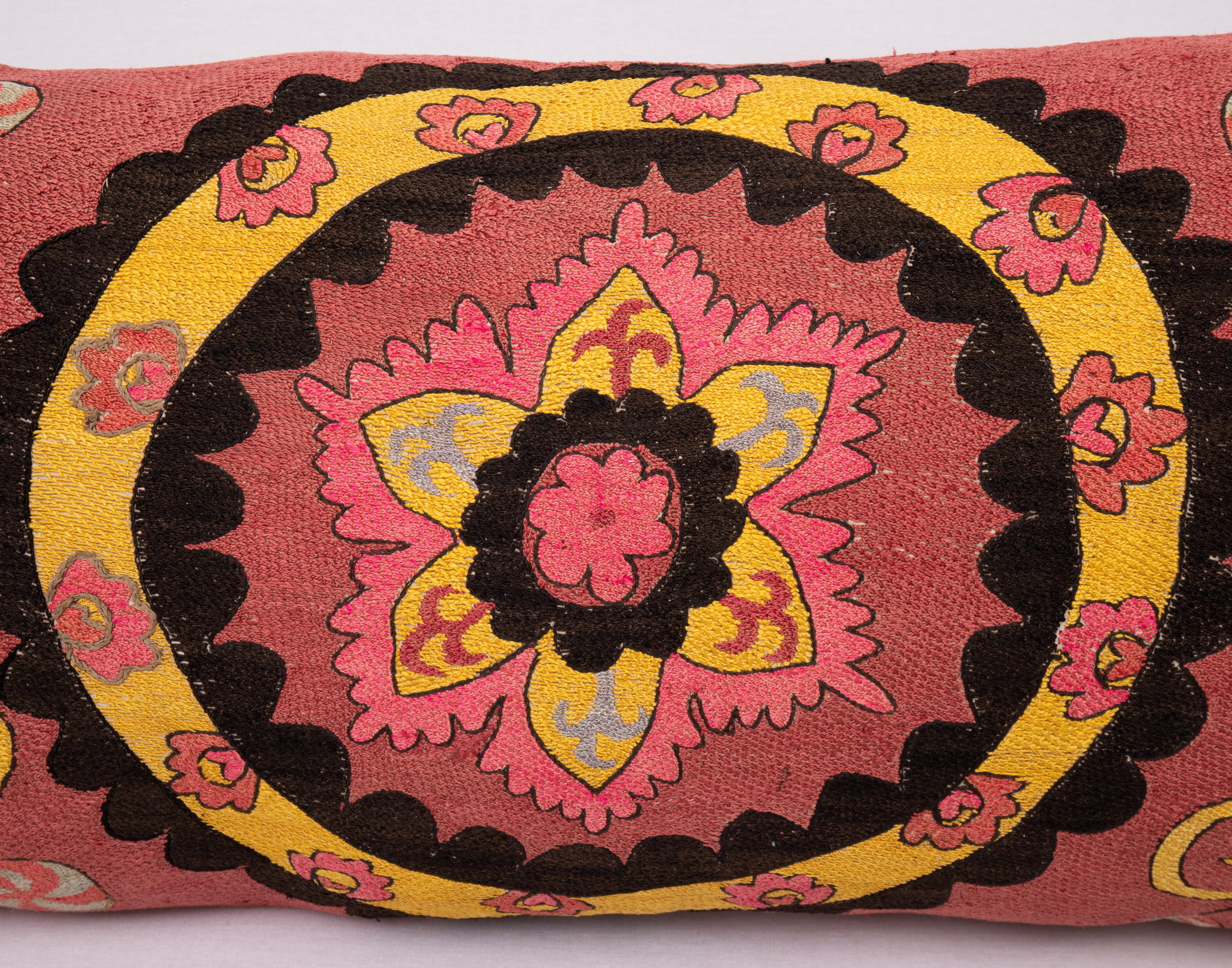 20th Century Densely Embroidered Uzbek Tashkent Suzani Pillowcase, 1930s