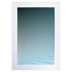 Density Ripple Screen Print 'Green Blue'