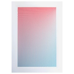 Density Ripple Screen Print 'Pink Blue'