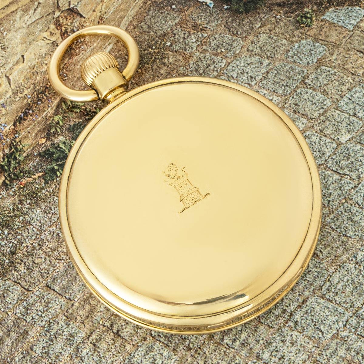 Dent A Heavy Gold Open Face Lever Pocket Watch C1890 For Sale 3