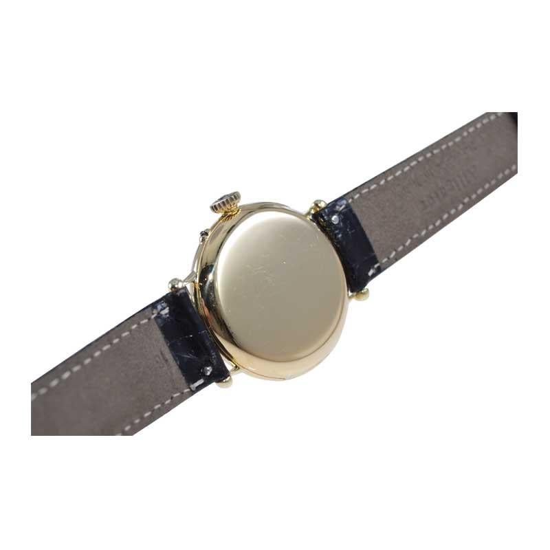 Dent London 18kt. Gold Wrist Watch Made by Legendary Chronometer Maker from 1926 For Sale 6