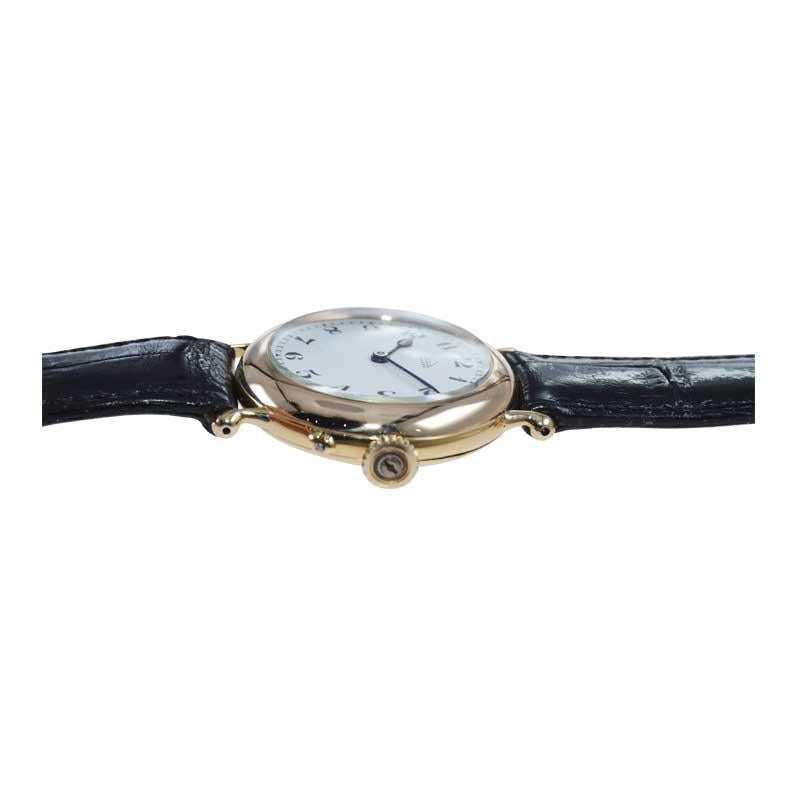 Dent London 18kt. Gold Wrist Watch Made by Legendary Chronometer Maker from 1926 For Sale 4