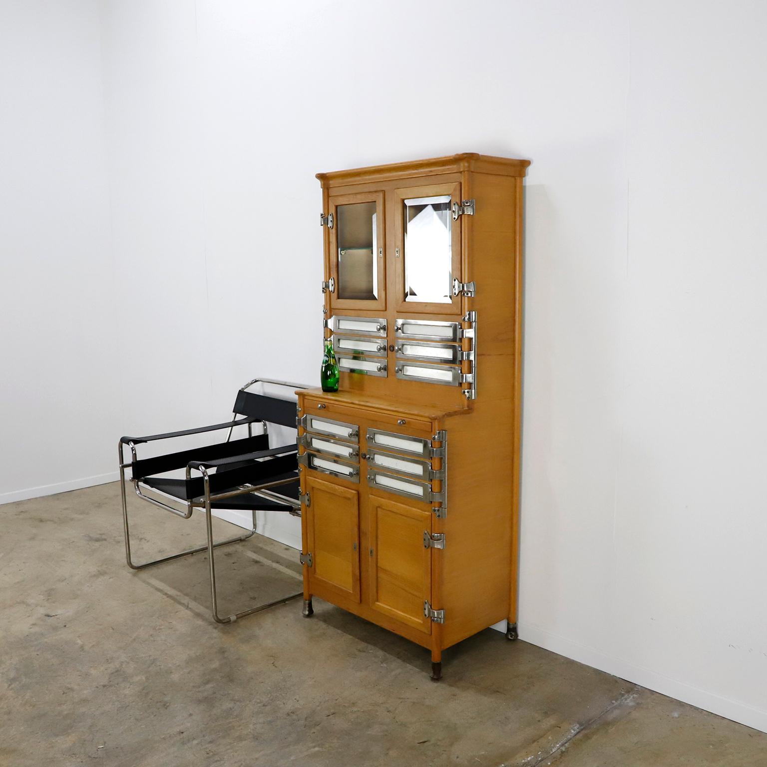 Nickel Dental Cabinet by Arnold Biber, Pforzheim For Sale