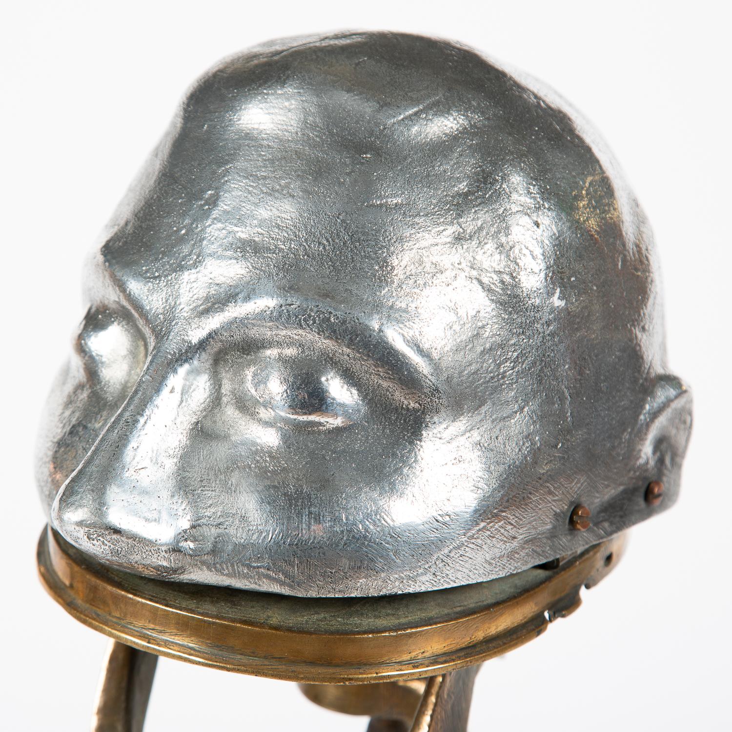 Dental Phantom Head, Mounted on an Iron Display Stand, circa 1910 In Good Condition For Sale In London, GB