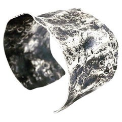 Dented Sterling silver cuff