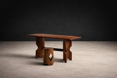 “Denúncia” Dining Table in Solid Pequi Wood by José Zanine Caldas, Brazil, 1970s