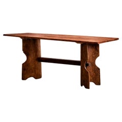 “Denúncia” Dining Table in Solid Pequi Wood by José Zanine Caldas, Brazil, 1970s