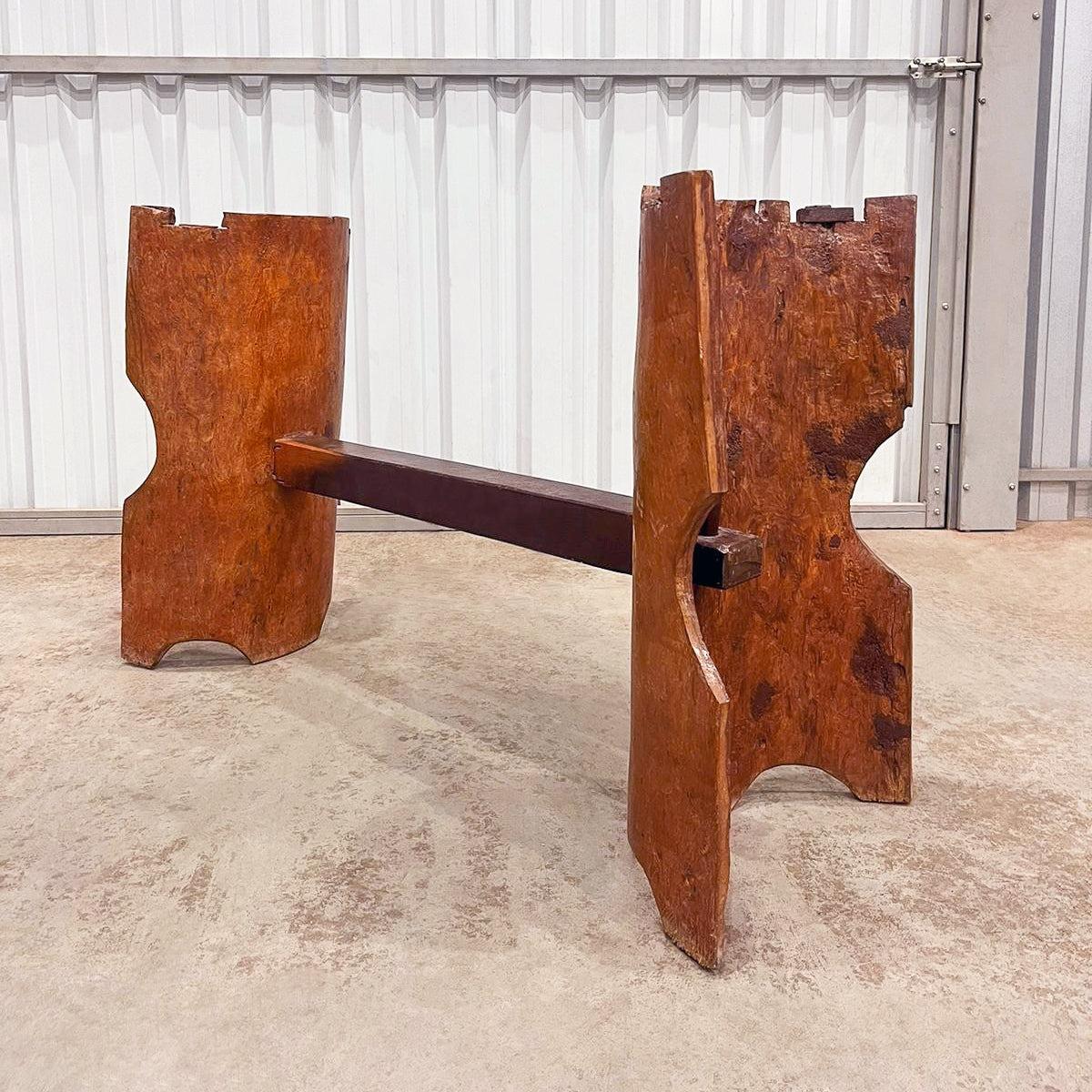 Mid-Century Modern Table de salle à manger Denuncia en bois massif de Jose Zanine Caldas, vers 1970 en vente