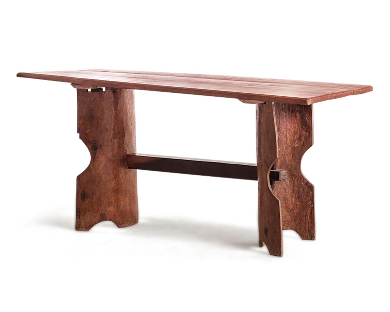 Table de salle à manger Denuncia en bois massif de Jose Zanine Caldas, vers 1970 État moyen - En vente à New York, NY