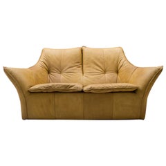 ‘Denver’ 2-Seat Leather Sofa by Gerard Van Den Berg for Montis, 1970s