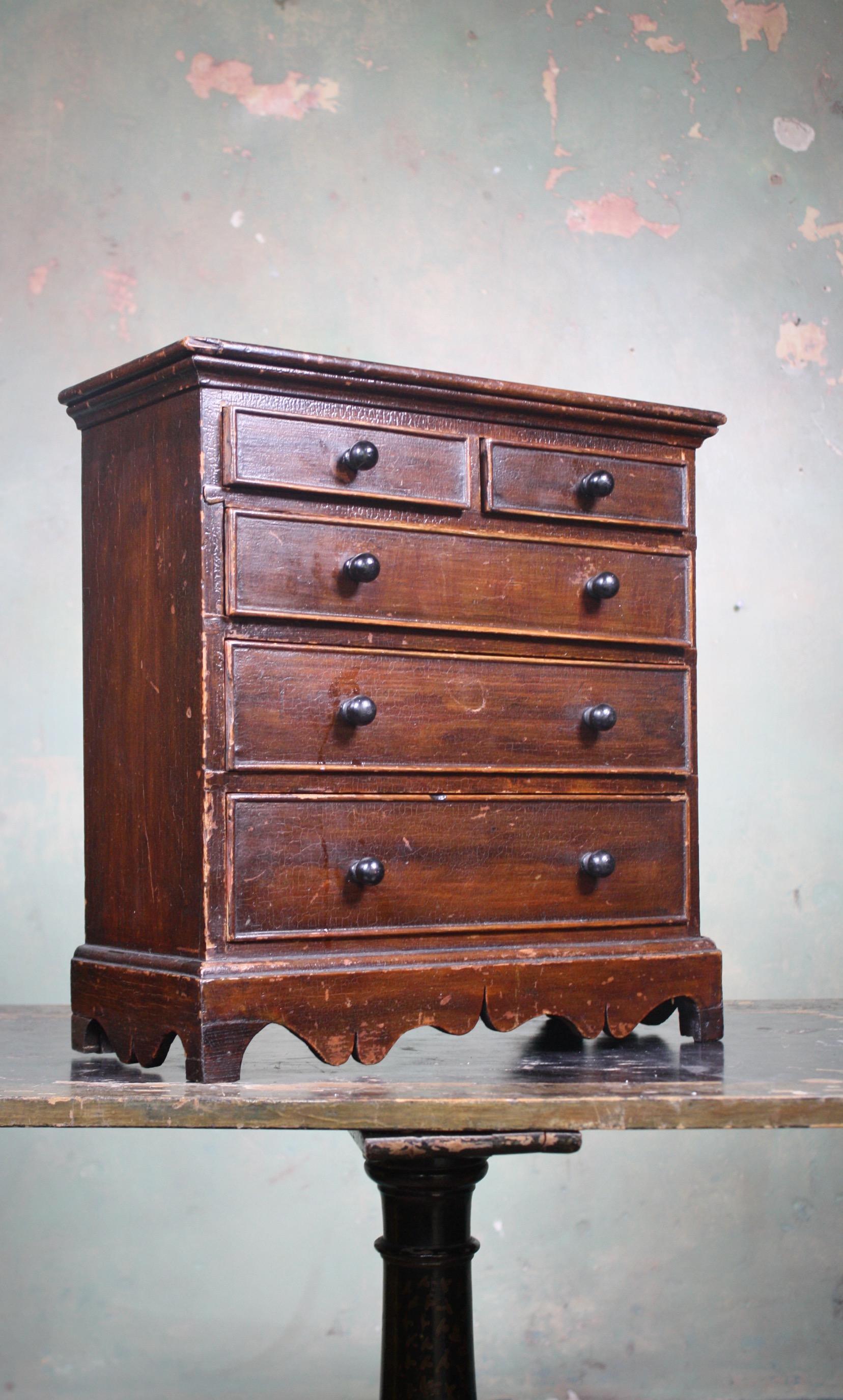 Denver Colorado D C Woodend, 1885 Table Top Geology Mineral Specimen Chest 7