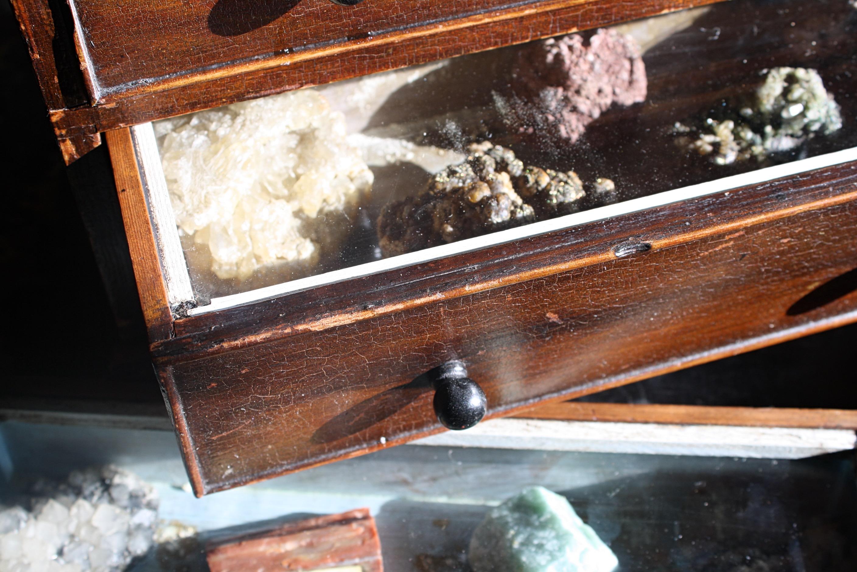 geology specimen cabinet