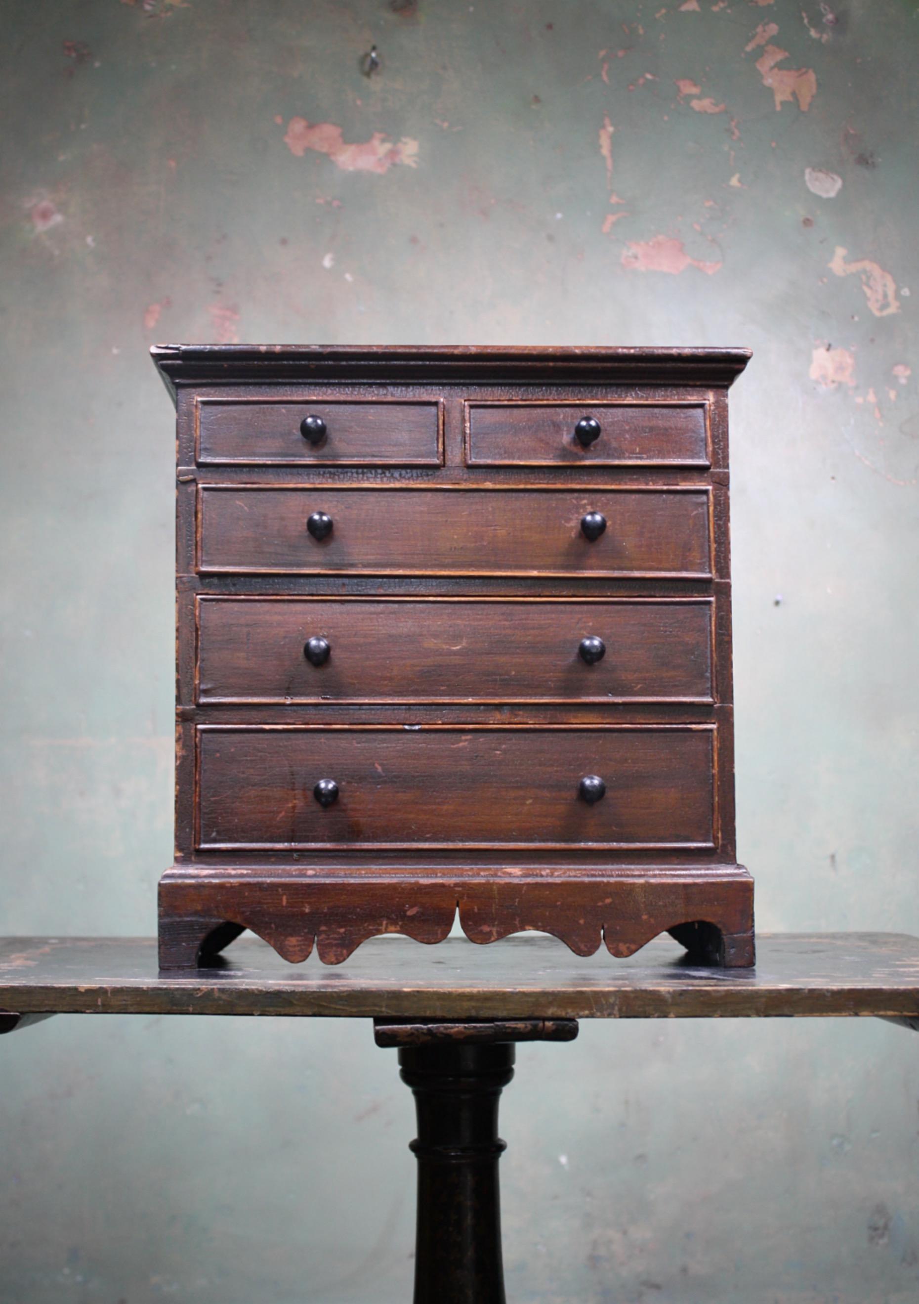 American Denver Colorado D C Woodend, 1885 Table Top Geology Mineral Specimen Chest