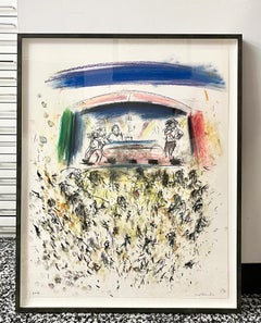 "Reverb" by Denzil Forrester (Reggae, Club, Dance, Concert, Print, Drawing)