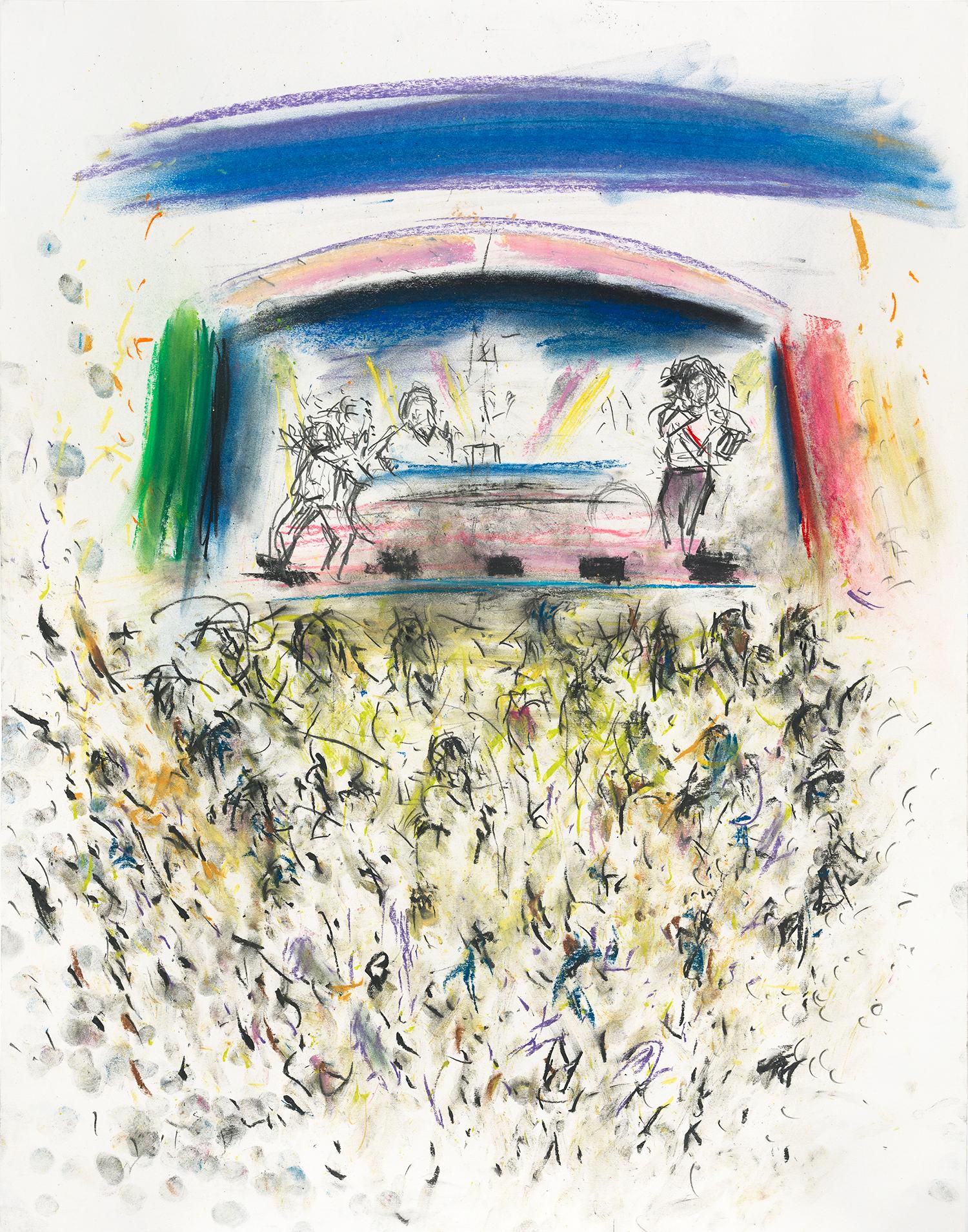 Reverb, stampa di Denzil Forrester (scena del concerto dub reggae)