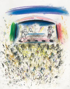 Reverb, stampa di Denzil Forrester (scena del concerto dub reggae)